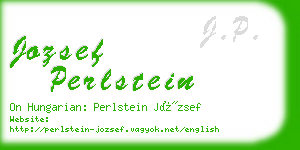 jozsef perlstein business card